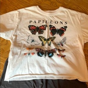 “Papillons” Pajama Set Like New Condition